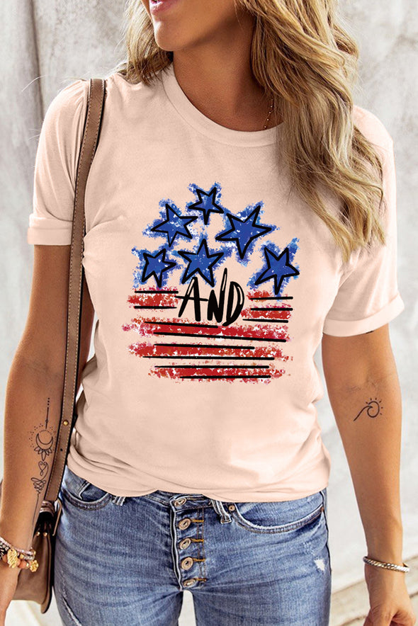 Summer Vibes Print Loose T Shirt
